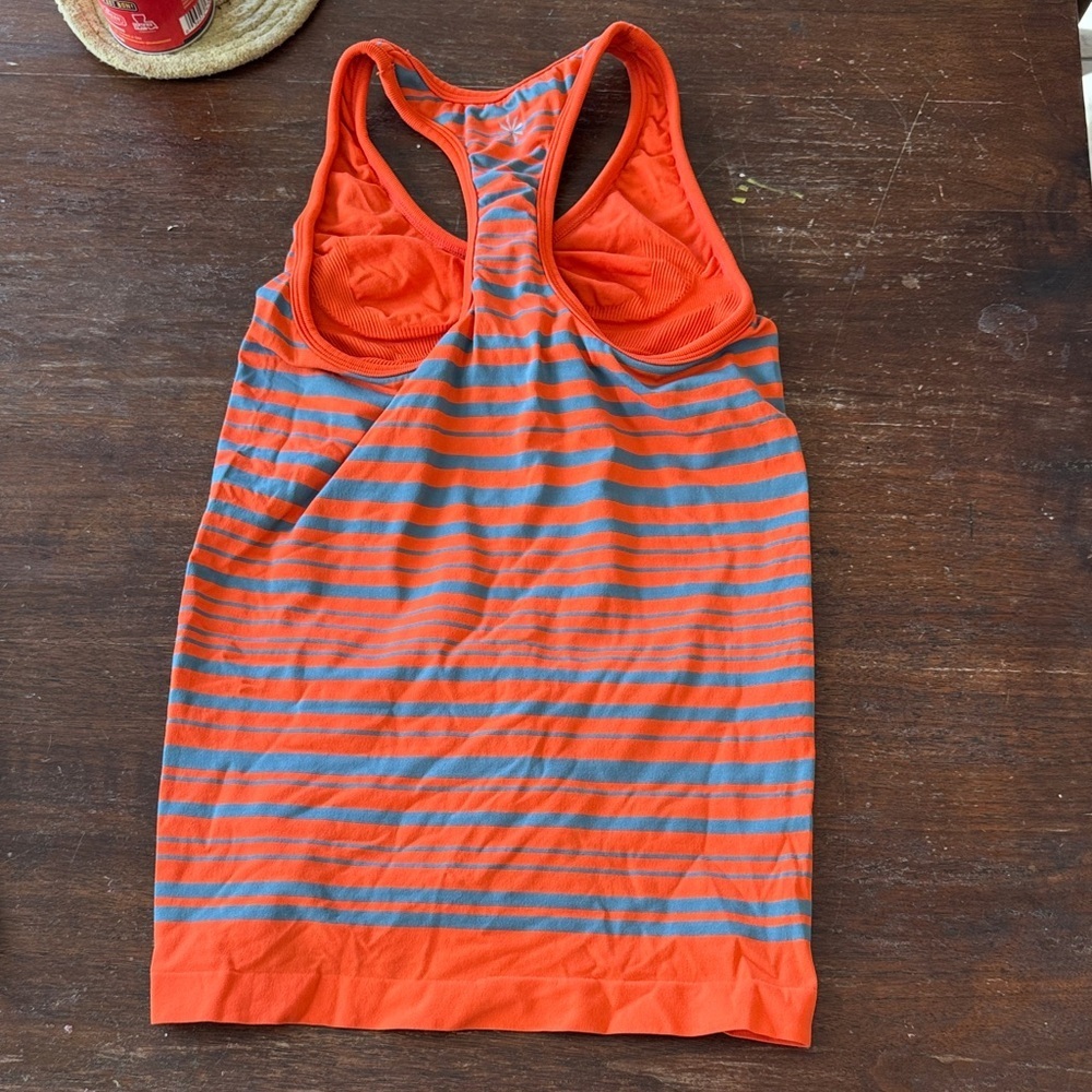 Athleta Neon Orange Performance Racerback Tank - Picture 4 of 4